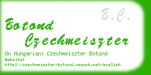 botond czechmeiszter business card